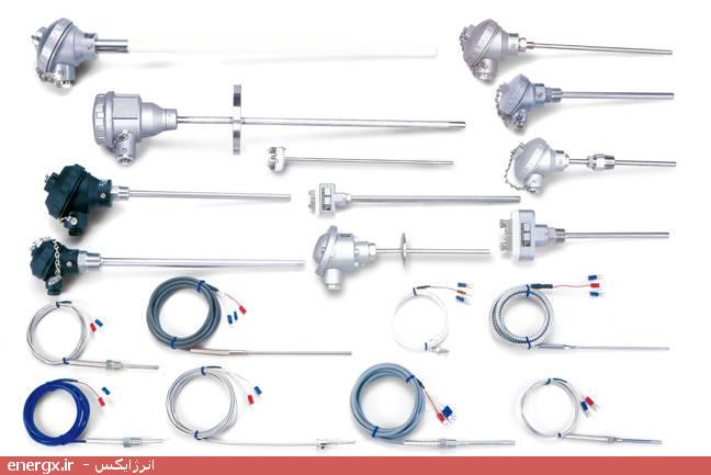 انواع سنسور ترموکوپل به همراه غلاف و کلاهک