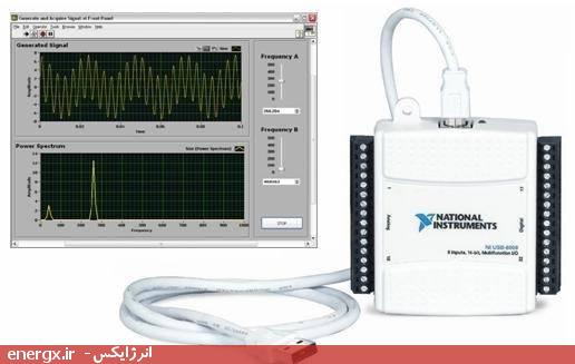 کارت داده‌برداری 8 کاناله ورودی آنالوگ USB 6009 برند NI