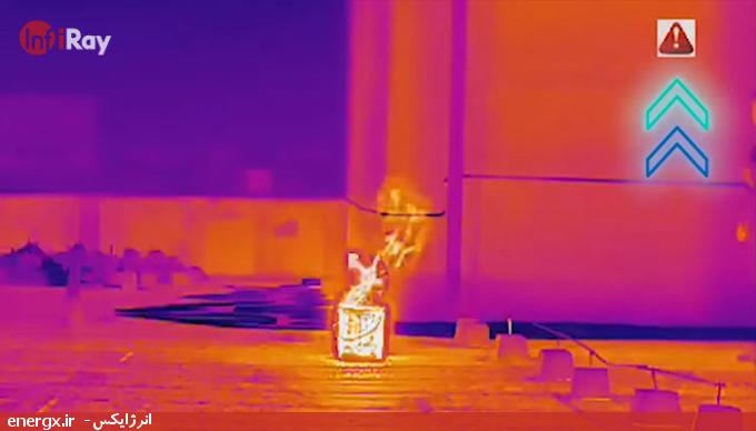 دوربین حرارتی InfiRay - ترموویژن -تصویربرداری حرارتی می تواند هشدار اولیه نقطه آتش را بدهد